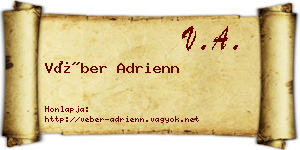 Véber Adrienn névjegykártya